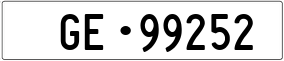 Trailer License Plate